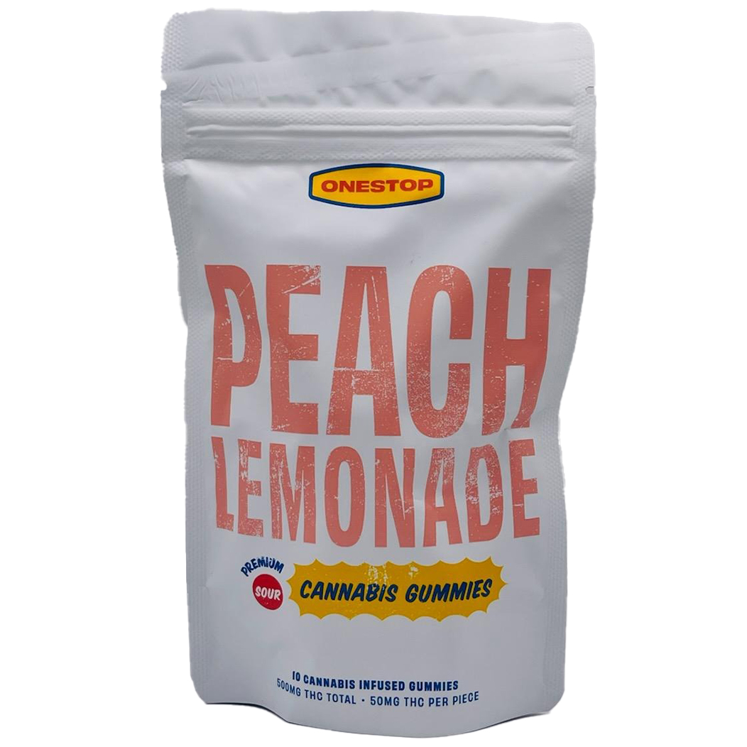 Onestop Sour Gummies – Peach Lemonade